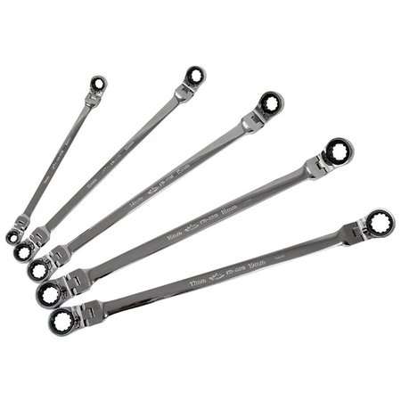 K-Tool International XL Dbl Box Rtcht Spline Wrench Set, 5pcs. KTI-43500